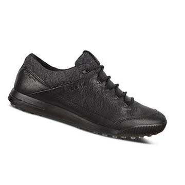 Men's Ecco Street Retro Golf Shoes Black | Canada 558QMA